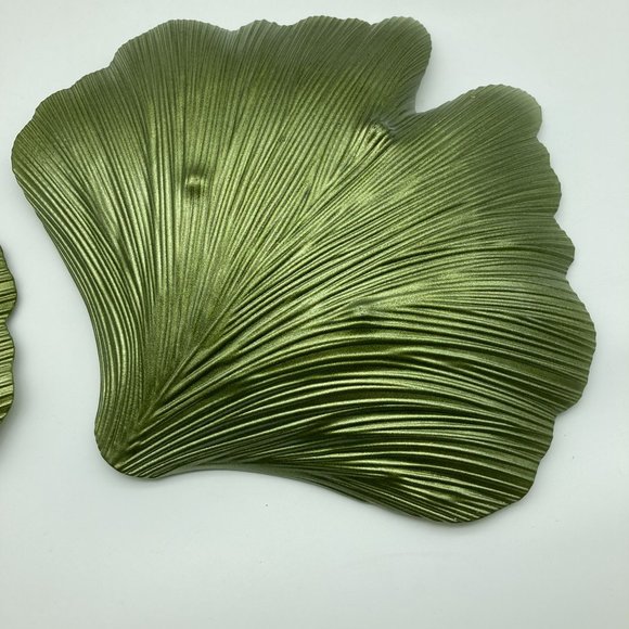 Set of 2 Green Vietri Iridescent Abstract Bowls/Candy Dish Made in Turkey - Picture 9 of 12